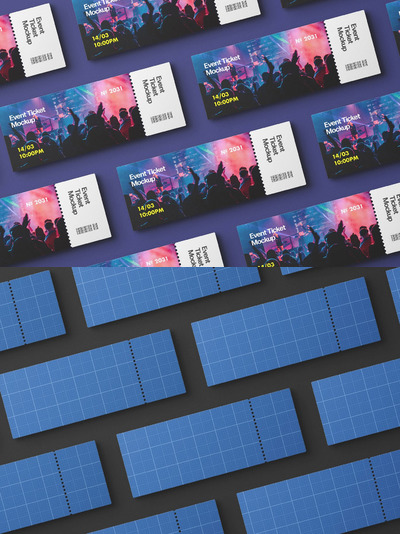 布置好的票模型样机 (PSD)