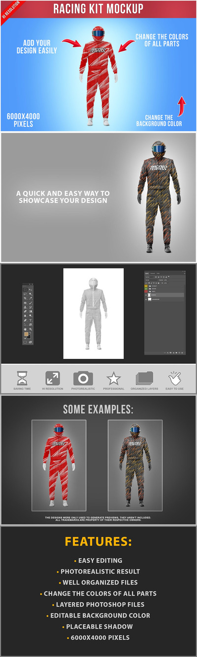 赛车套件模型样机 (PSD)