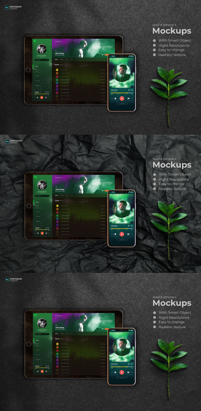 Ipad和Iphone模型样机 (PSD,JPG)