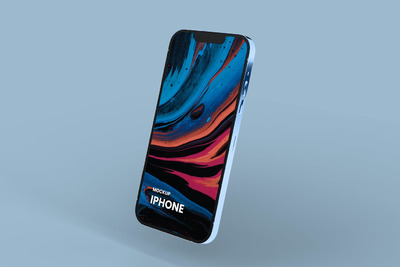 Iphone 13 Pro 浮动手机样机 (PSD)