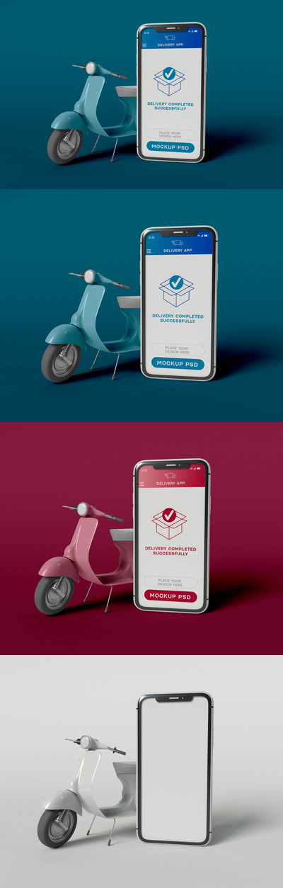 智能手机网上购物模型 (PSD)