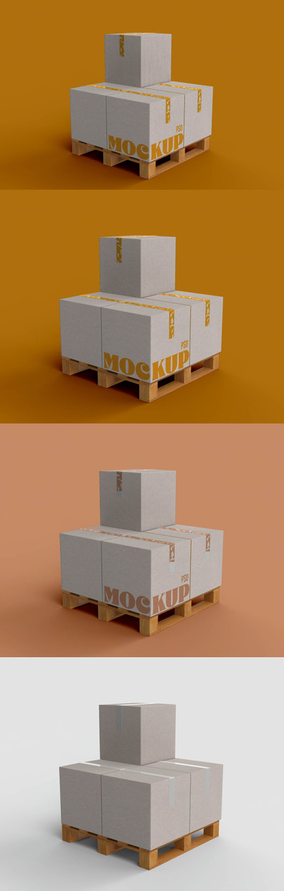 购物盒子产品样机(PSD)