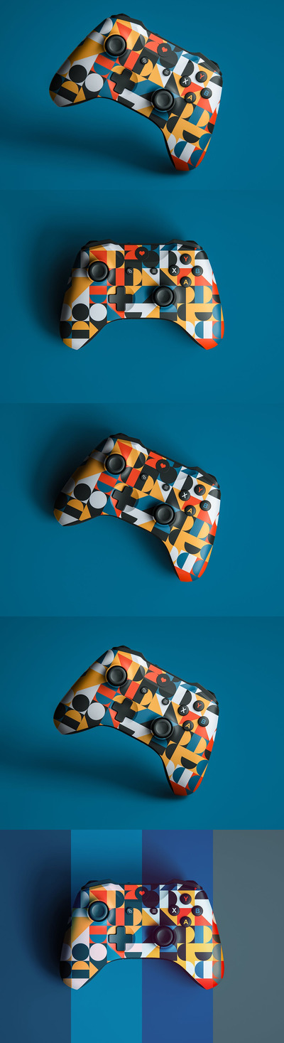 高端专业游戏手柄样机001 (PSD)