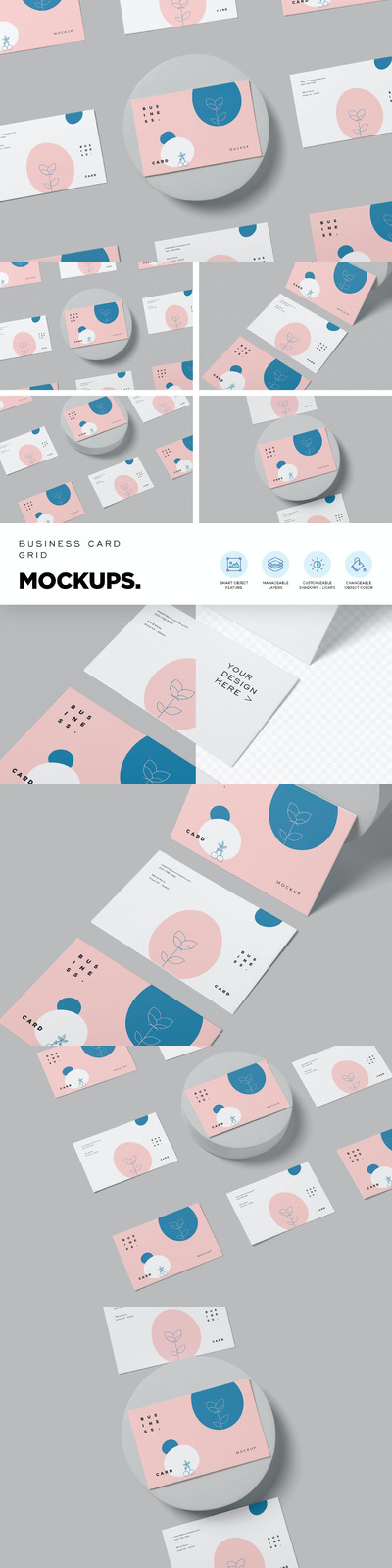 名片网格模型样机 (PSD)