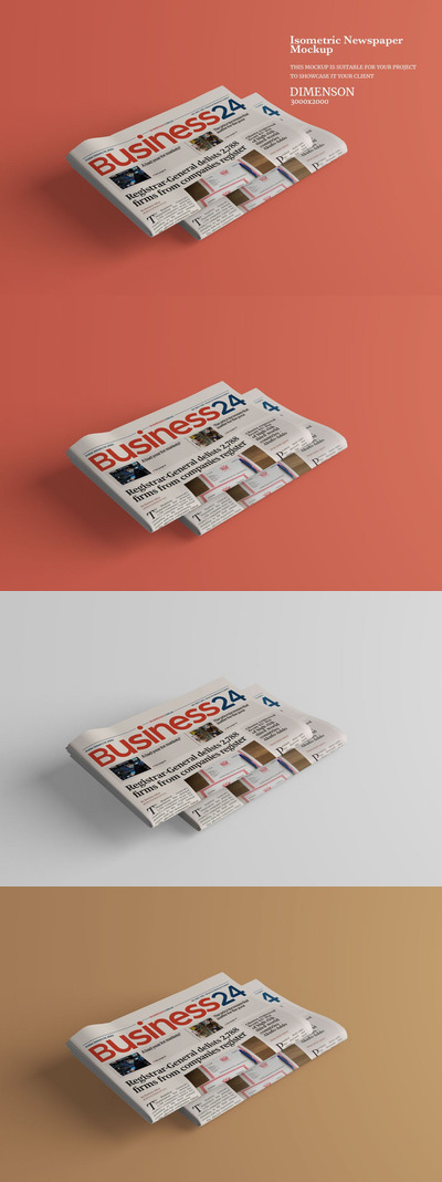 报纸模型样机 (PSD)