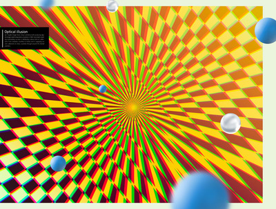 金光色彩视错觉背景纹理素材 (psd)