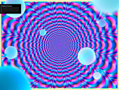 立体空间圆环视错觉背景纹理素材 (psd)