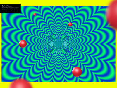 蓝绿动态立体视错觉背景纹理素材 (psd)