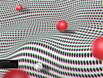 柔和波浪视错觉背景纹理素材 (psd)