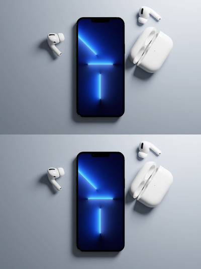 iPhone 13手机产品样机 (PSD)