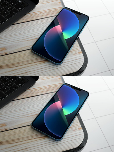 高端iPhone 13手机页面样机(PSD)