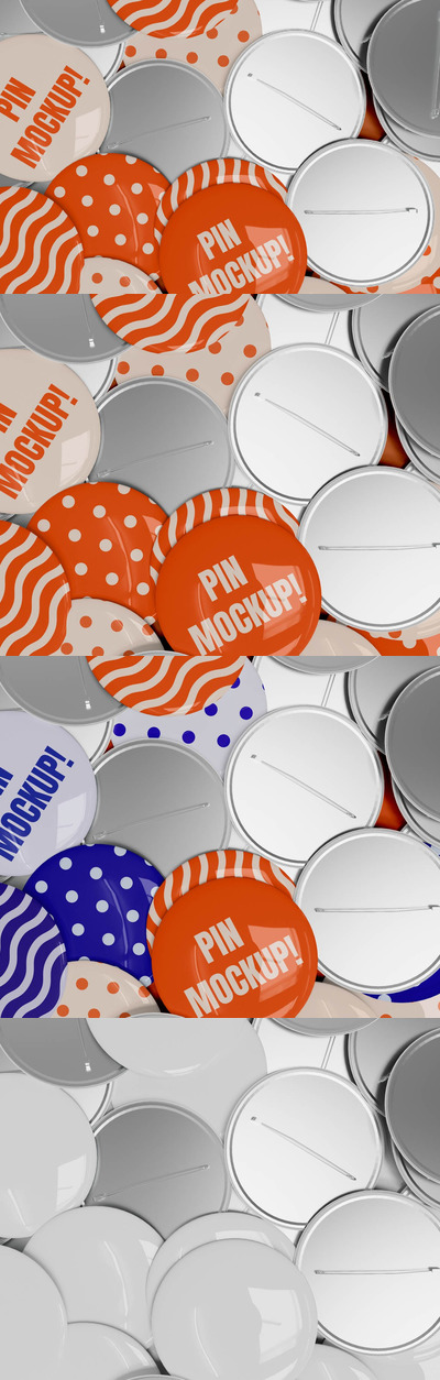 胸针徽章产品样机(PSD)