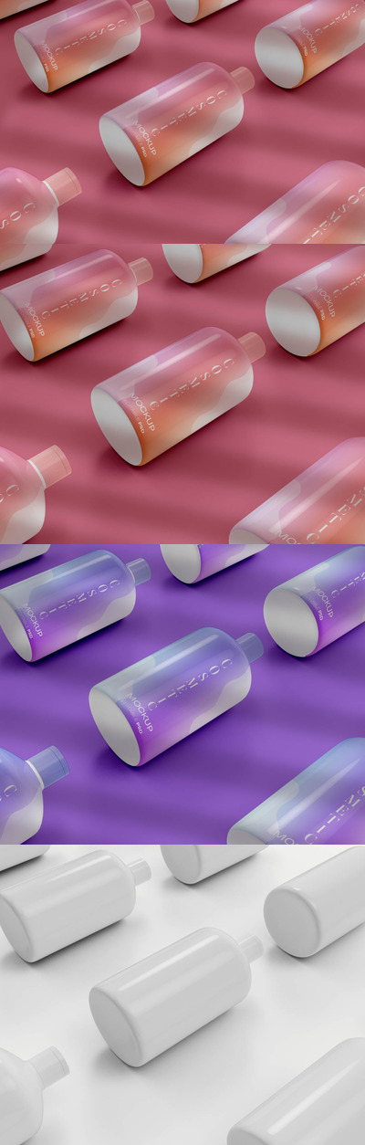 高端护肤品瓶子样机(PSD)