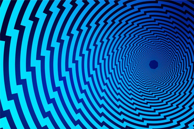 迷幻光学漩涡视错觉背景[ai,eps]