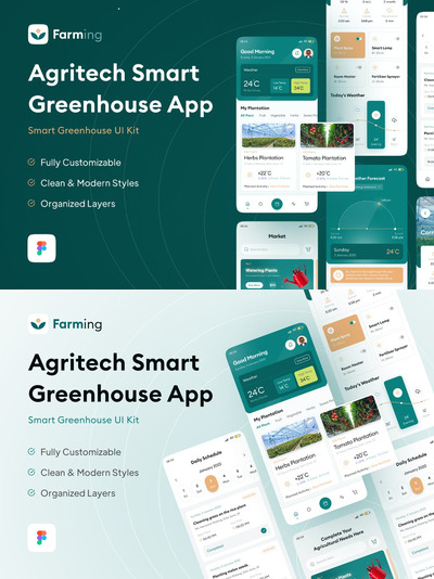 Agritech - 智能温室app监控模板 (FIG)