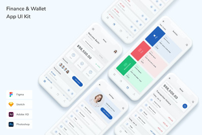 金融钱包程序UI套件(FIG,PSD,SKETCH,XD)