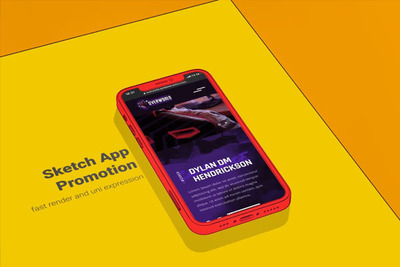 卡通素描风格手机App应用3D演示视频AE模板[aep]