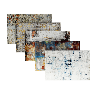 Evasion色彩丰富的抽象图案丝绸地毯系列3D模型（OBJ,FBX,MAX）