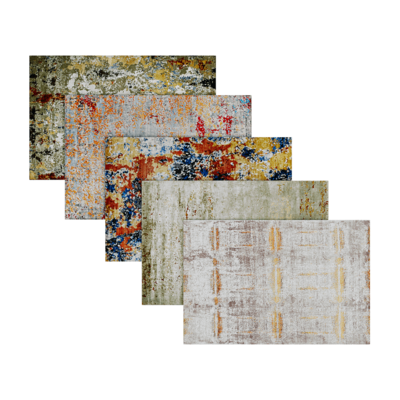 Evasion抽象图案丝绸地毯系列3D模型（OBJ,FBX,MAX）