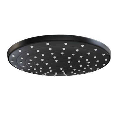 A077黑色圆形淋浴花洒3D模型（OBJ,FBX,MAX）