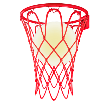 Basketball 7244红色篮球框壁灯3D模型（OBJ,FBX,MAX）
