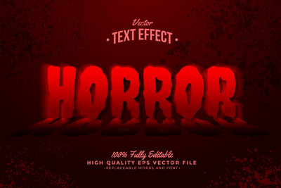 游戏恐怖红色文字效果 (AI,EPS)