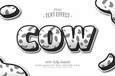 波点白色文本效果 (AI,EPS)