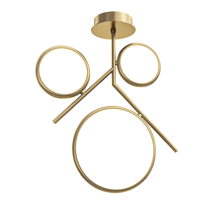 Olympia 6581哑光金色奥运环吸顶灯3D模型（OBJ,FBX,MAX）