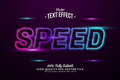 光速文字效果 (AI,EPS)