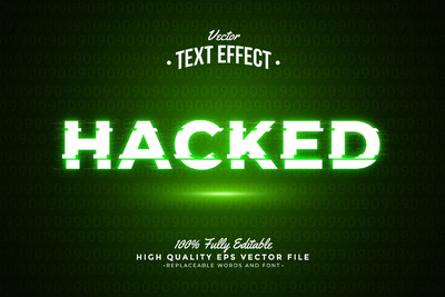 黑客文本效果 (AI,EPS)