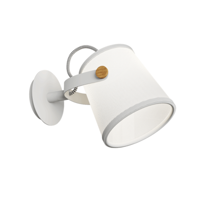 Nordica 4924白色布艺灯罩壁灯3D模型（OBJ,FBX,MAX）