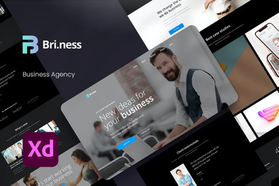 广告代理公司网站模板 (XD)