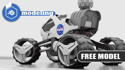 Blender NASA 火星车建模渲染教程+工程文件免费下载