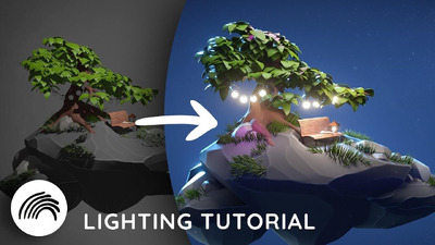Blender Eevee专业灯光设置教程（含模型免费下载）