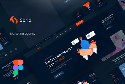 营销服务机构网页设计模板 (FIG)