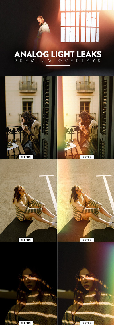 30个阳光漏光照片叠层JPG素材