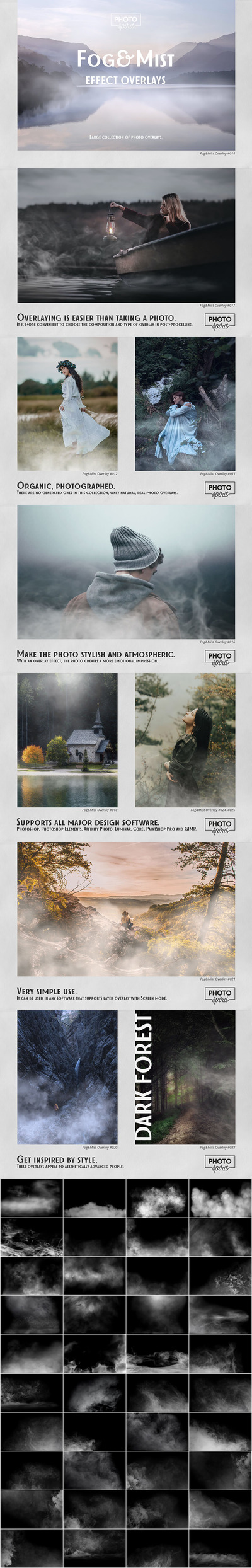 云雾雾霾效果照片叠层JPG素材