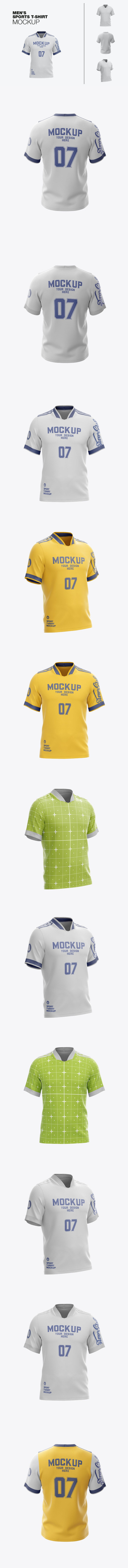 男式运动T恤样机 (PSD)