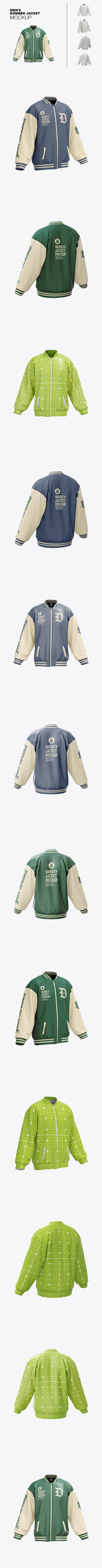 男式轰炸机夹克样机 (PSD)
