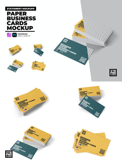 纸制名片模型样机 (PSD)