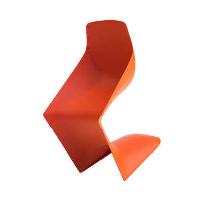 Kristalia Pulp一体式橙色椅子3D模型（OBJ,FBX,MAX）