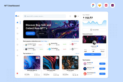 NFT管理后台UI (FIG,SKETCH,XD)