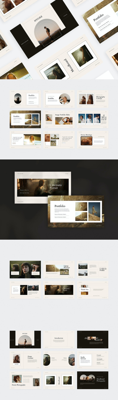 高端时尚清新简约优雅powerp幻灯片演示模板（pptx）