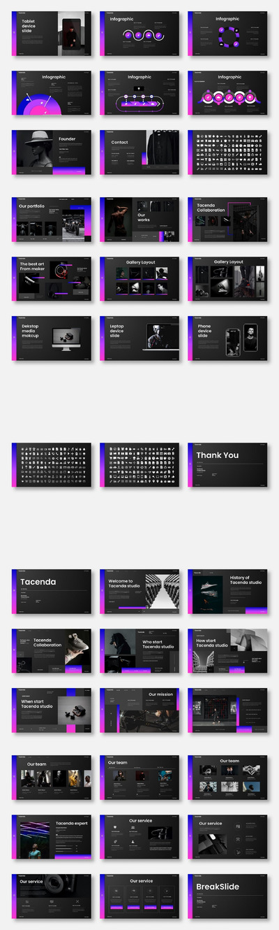 时尚高端专业的高品质商业质感powerpoint幻灯片演示模板（pptx）