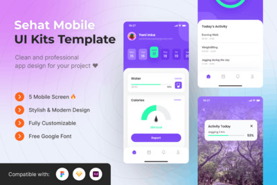 日程管理APP UI KIT (FIG,SKETCH,XD)