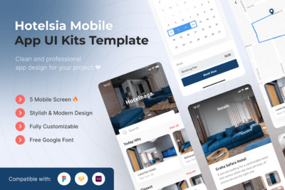 酒店预约预订APP UI KIT (FIG,SKETCH,XD)