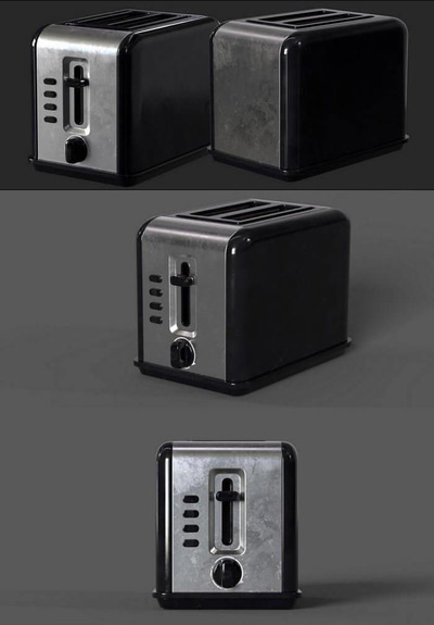 烤面包机3D模型（OBJ,FBX,MAX）