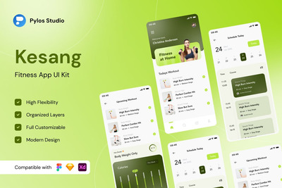 健身运动APP UI KIT (FIG)