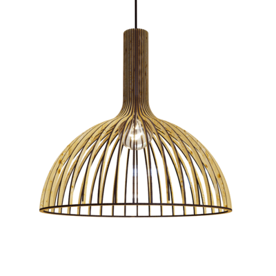 Lisa半圆形木条灯罩吊灯3D模型（OBJ,FBX,MAX）