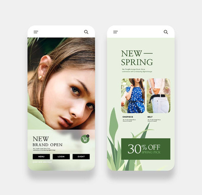 App折扣活动页面设计模板 (psd)